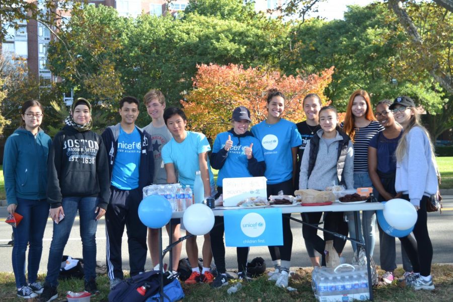 CRLS Crew participated at the Head of the Charles; the Unicef Club fundraised at the event.