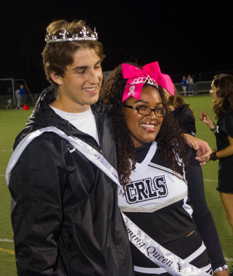 Nick Reed and Mahkeida Elise were crowned homecoming king and queen.