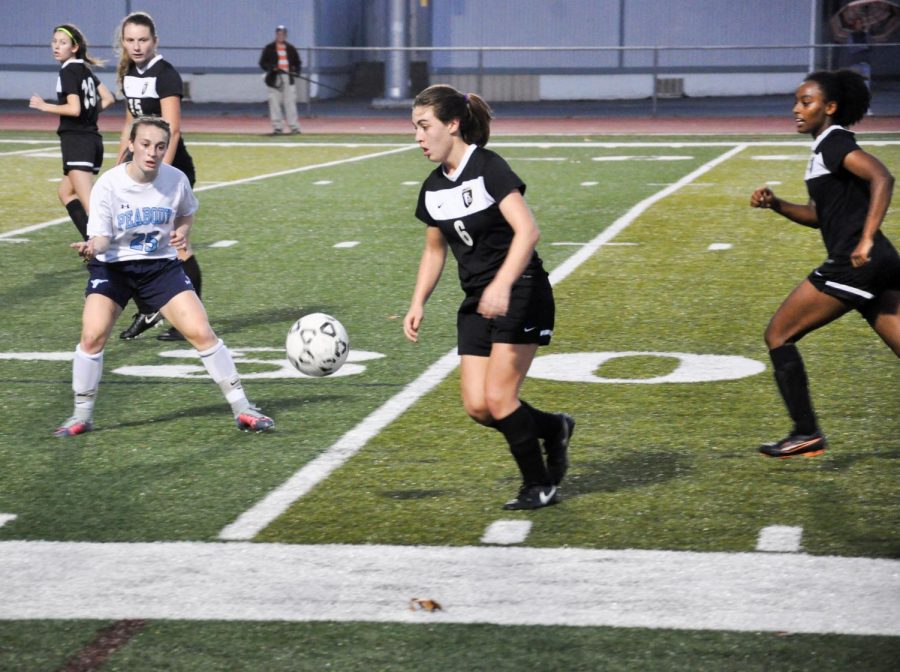 Pictured: The girls soccer state tournament game against Peabody on November 3rd. Peabody won 2-1. 