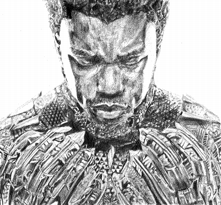 How to Draw BLACK PANTHER (Black Panther 2018)