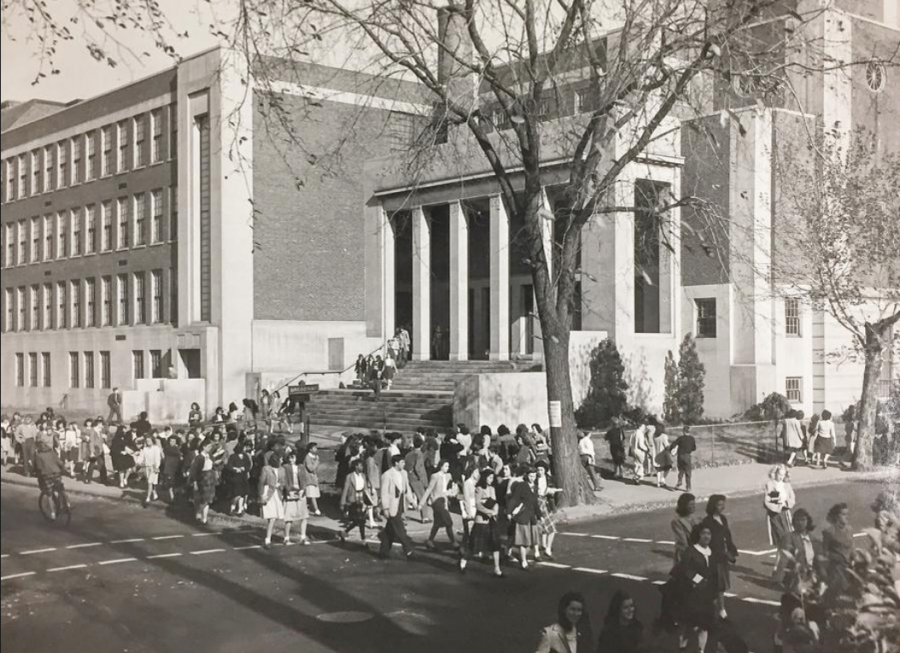 Pictured: Cambridge High and Latin School in 1948.