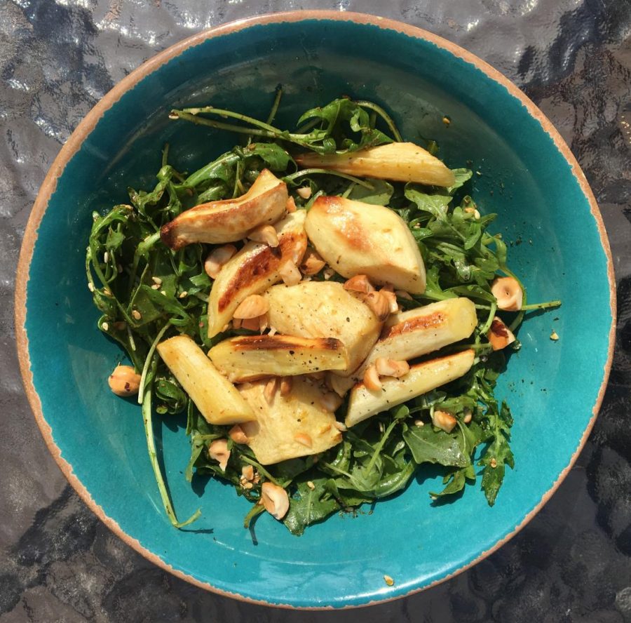 Parsnips with Hazelnuts