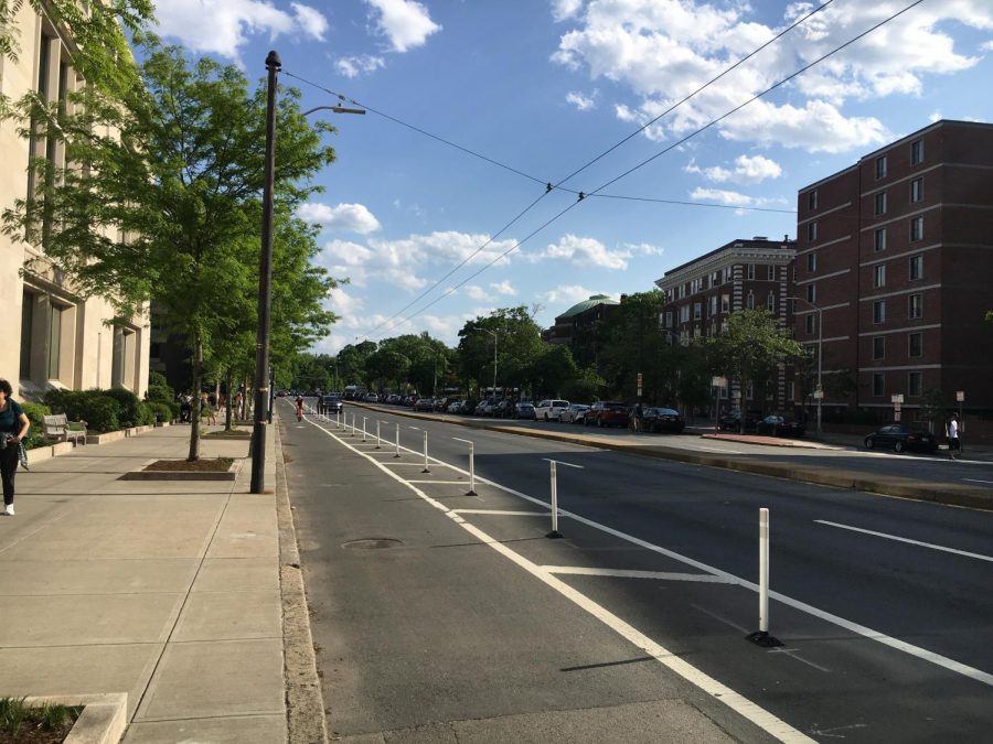 Pictured: Mass. Ave., the street where Harvard student Selorm Ohene was arrested.