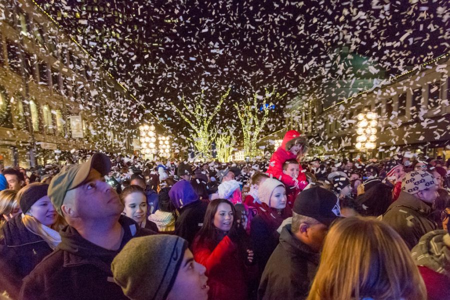 The Blink! Light and Sound Show is an annual festival at Faneuil Hall.