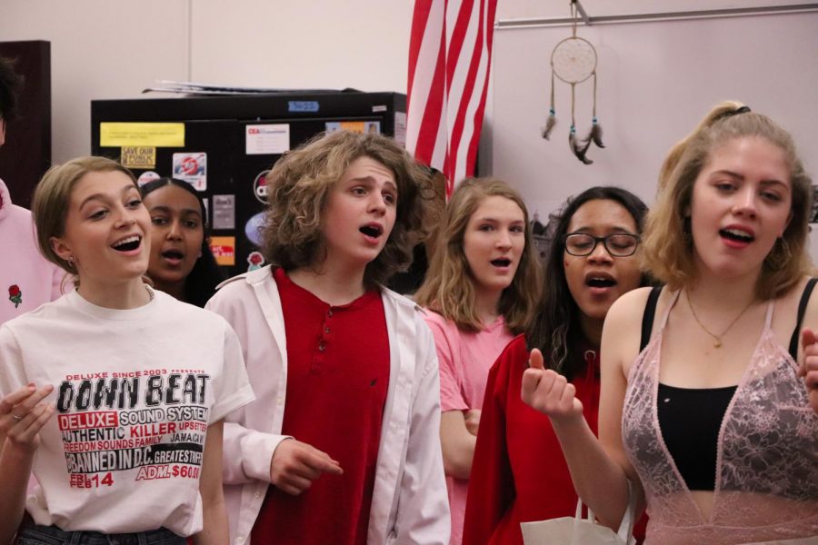 Five a capella groups delivered Singing Valentines on February 14th, 2019.