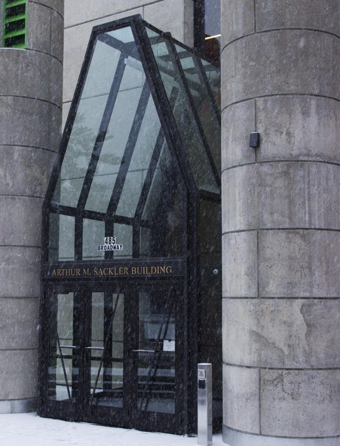 Pictured: The Sackler family building on Broadway.