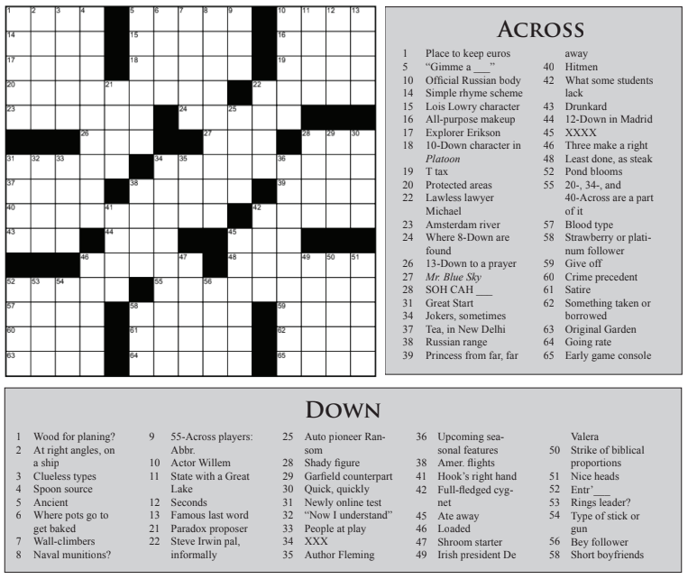 March Madness Crossword