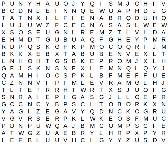 Williams Wordsearch