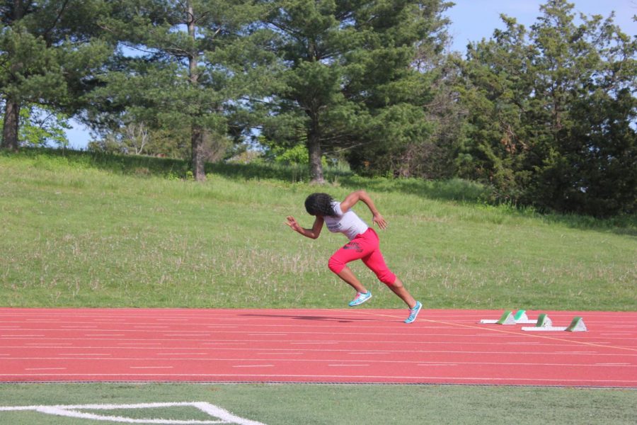 Sophie Wright 19 currently qualifies for States with her triple jump.