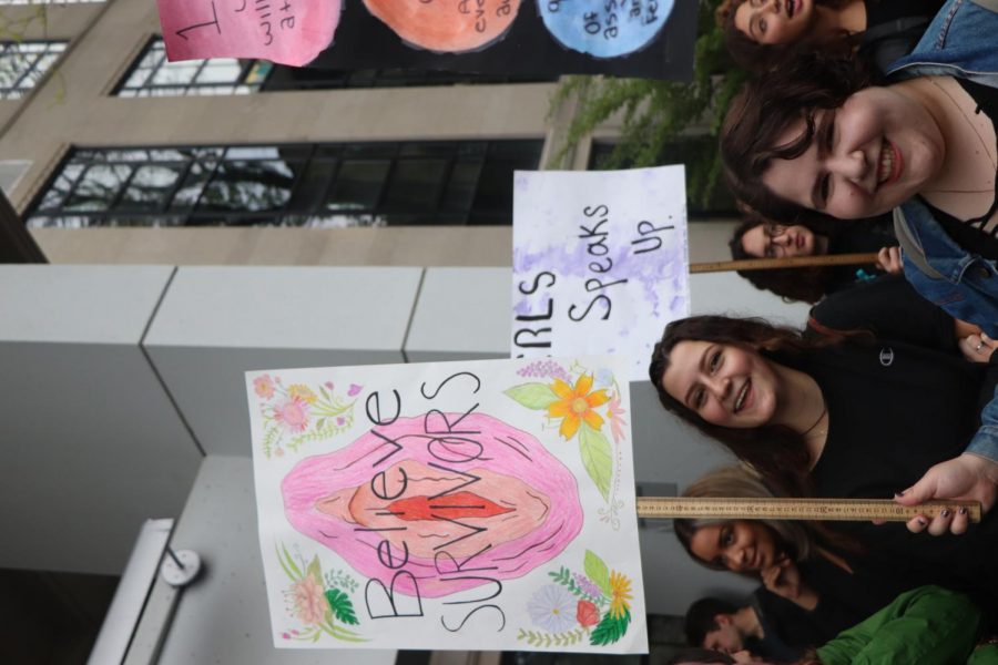 Senior Gilli Danenberg organized the first annual sexual assault walkout.