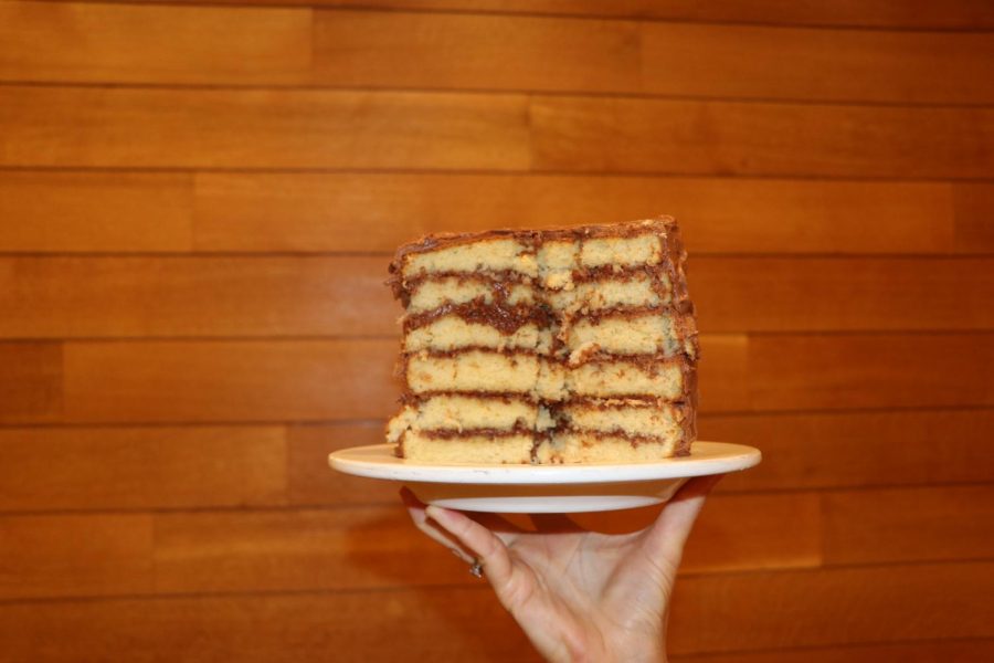 Birthday Cake: Yellow Cake with Chocolate Frosting