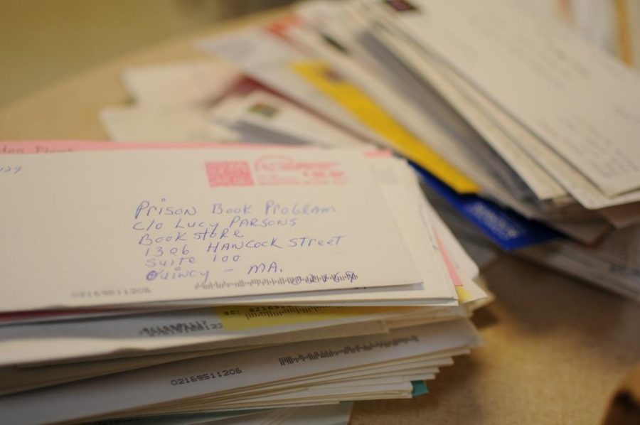 Volunteers at the Prison Book Program fulfill inmates book requests, which come in the form of letters.