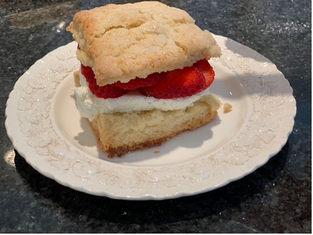 Vanilla Scones (Turned Strawberry Shortcake)