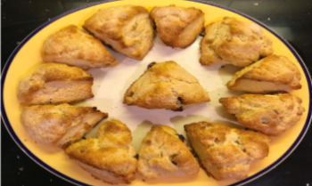 This delicious recipe makes twelve soft scones.