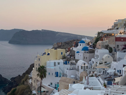 Santorini, Southern Greece, attracts milions with its natural and architectural beauty.