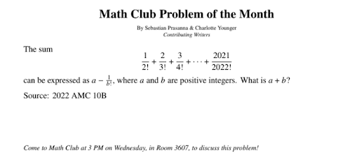 December Math Problem