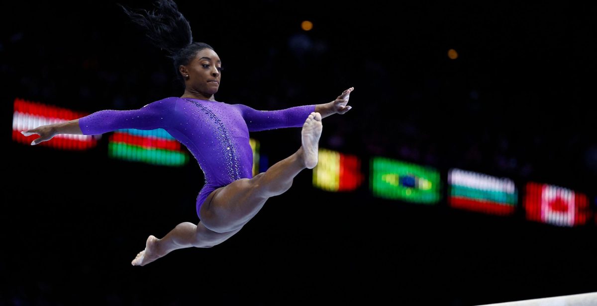 Biles+led+the+U.S.+Women%E2%80%99s+Gymnastics+Team+to+their+7th+consecutive+overall+title.