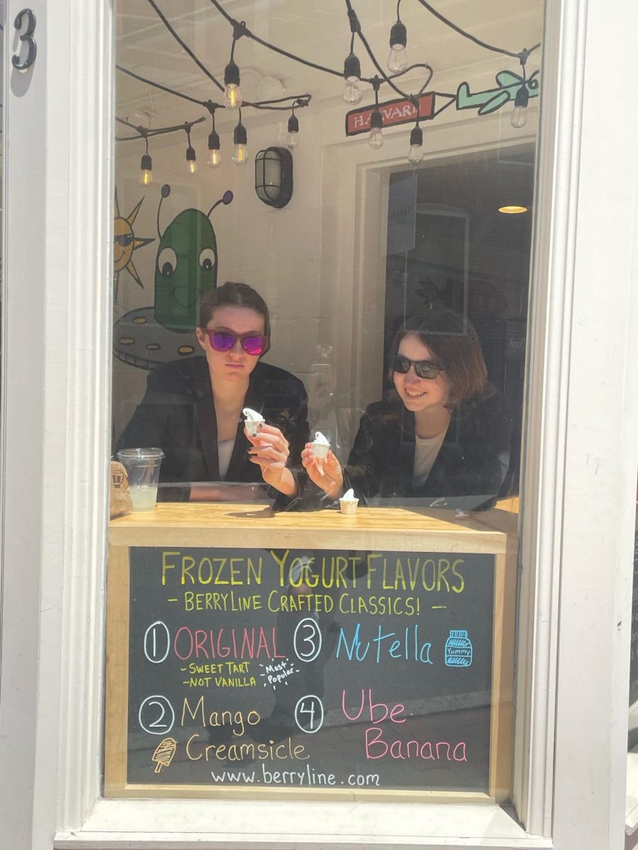 Harvard square hosts myriad ice cream establishments.