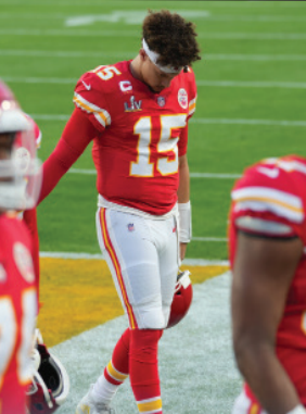 Patrick Mahomes after losing to the Eagles in the 2025 Super Bowl