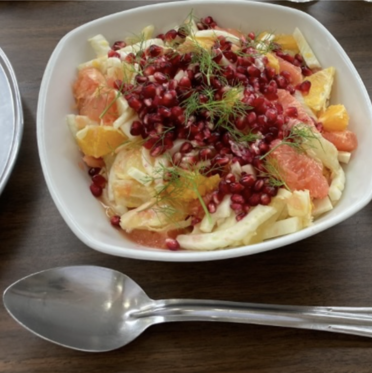This colorful citrus salad will brighten up any potluck.