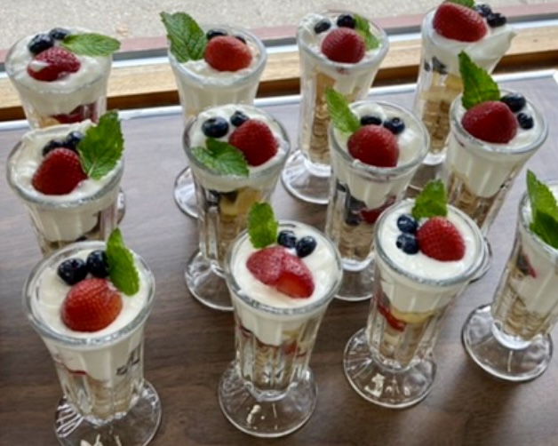 These fresh fruit parfaits pair seamlessly with Cambridge's warm spring weather!