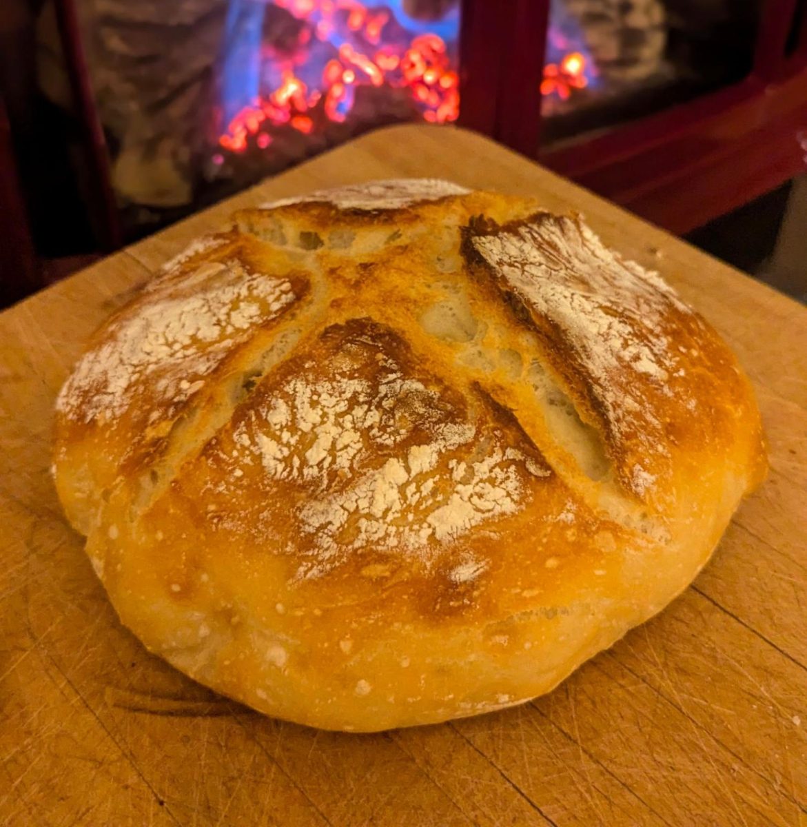 Score your dough to create pretty patterns on your loaf.
